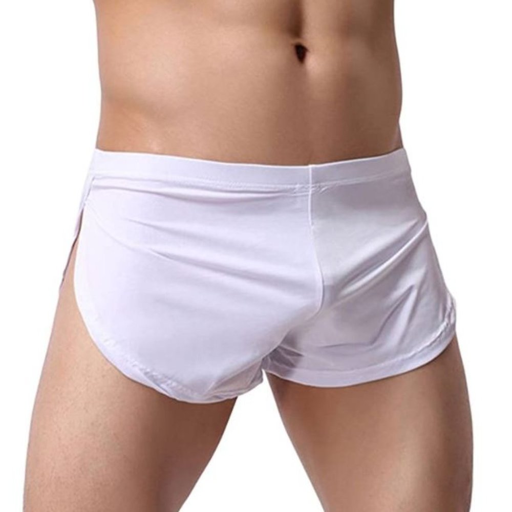 Men's Split Side Boxer Underwear - White, 33-36